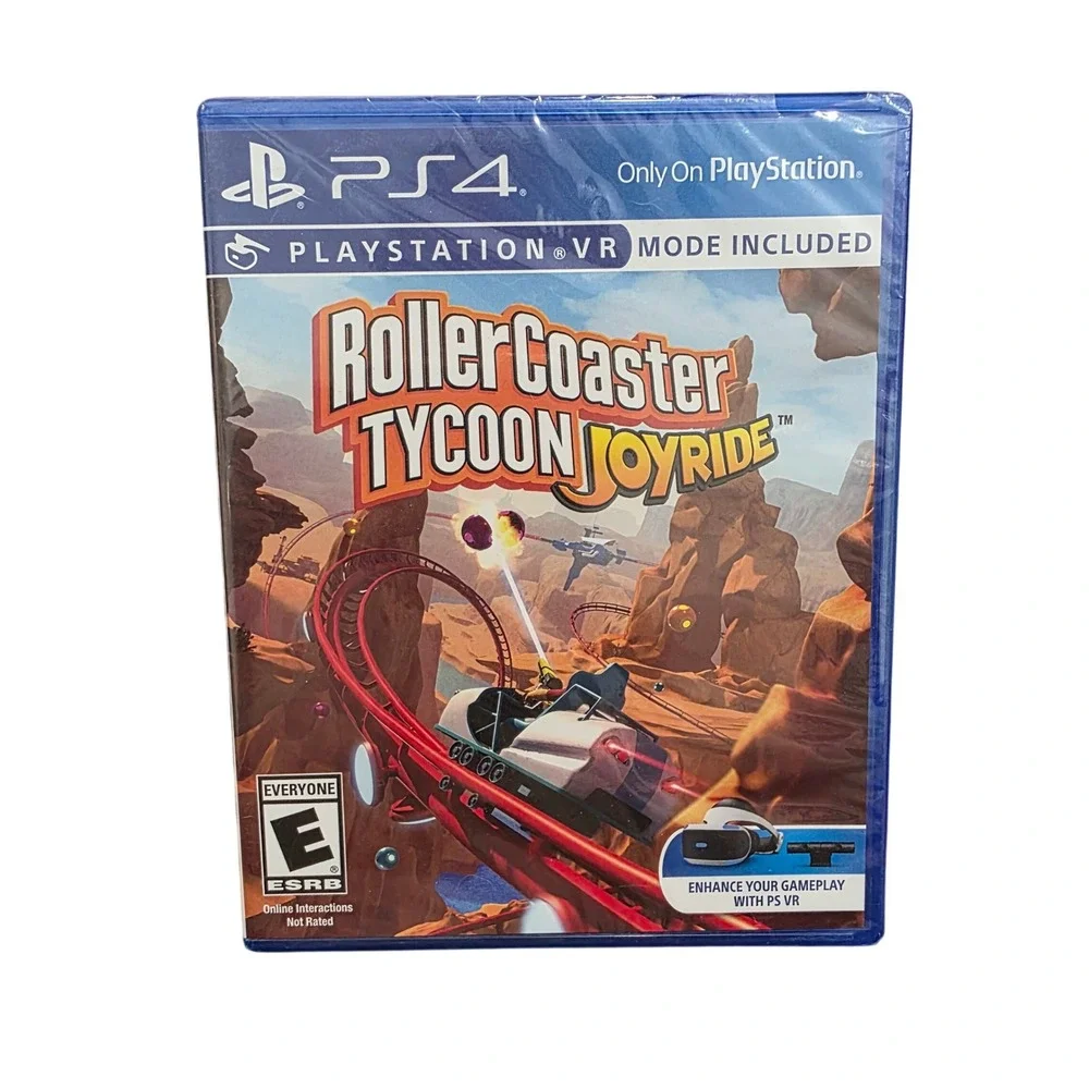 RollerCoaster Tycoon‎ Joyride PS4 Game VR Mode Physical Disc New 2018 Atari
